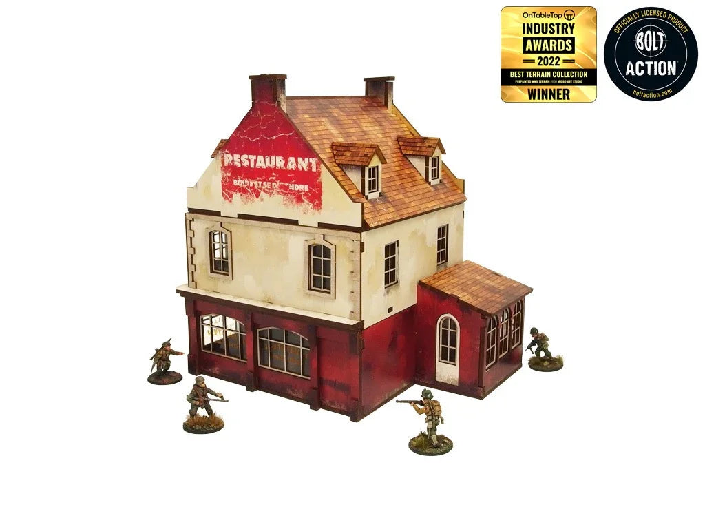 Micro Art Studio - WW2 Normandy Restaurant (Pre-painted 28mm)
