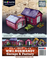 Micro Art Studio - WW2 Normandy Garage & Factory (Pre-painted 15mm)