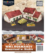 Micro Art Studio - WW2 Normandy Homestead w. Stable (Pre-painted 15mm)