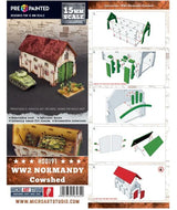 Micro Art Studio - WW2 Normandy Cowshed (Pre-painted 15mm)