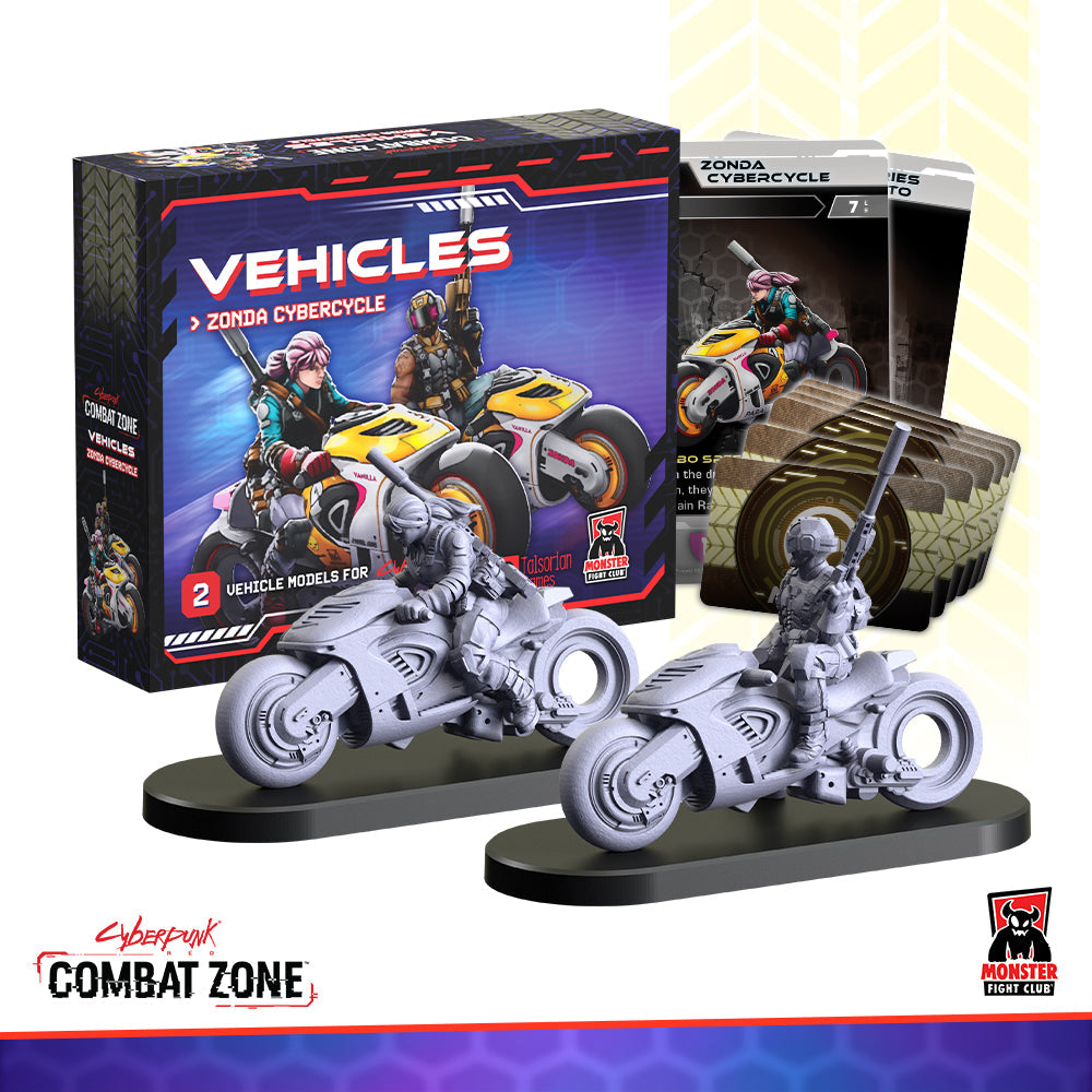 Cyberpunk RED: Combat Zone: Zonda Cybercycle