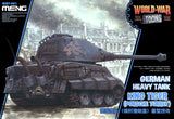 Meng World War Toons King Tiger (Porsche Turret) German Heavy Tank Plastic Model Kit