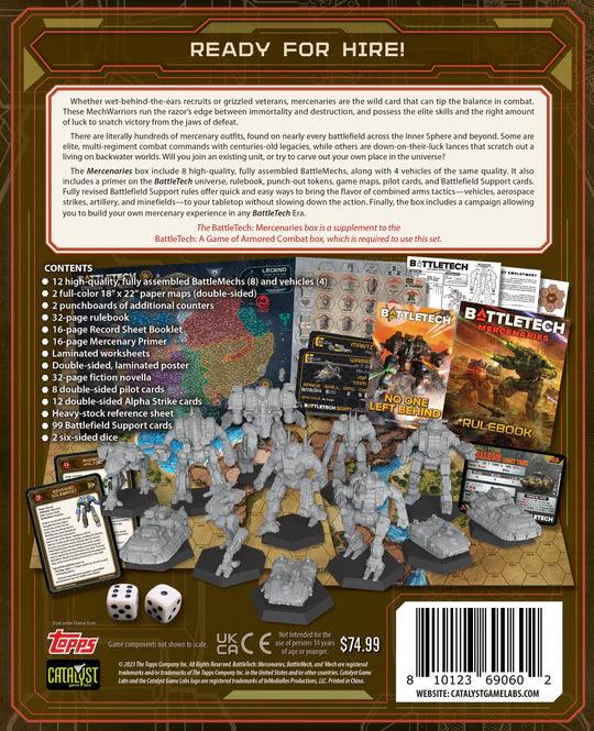 Battletech Mercenaries Box Set - Kickstarter Limited Edition+ Large Poster Set