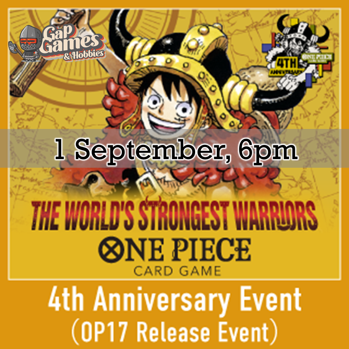 One Piece - The Worlds Strongest Warriors [OP-17] - Pre-release [CHECK DESCRIPTION]