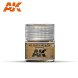 AK Interactive Real Colors - Acrylic Lacquer Paint 10ml bottle - Nº6 Earth Yellow FS 30257