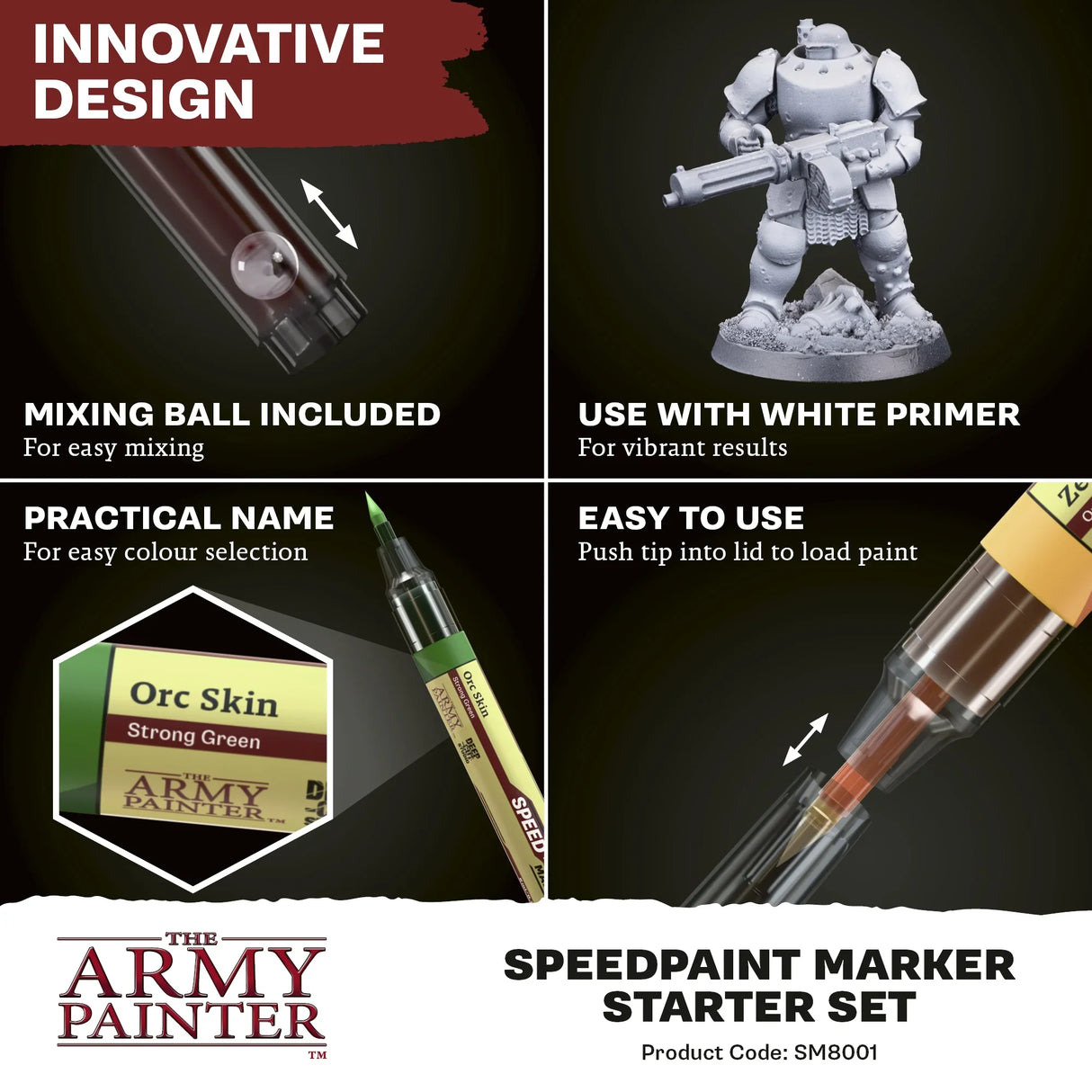 Army Painter Warpaints - Speedpaint Marker Starter Set