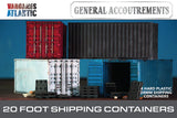 Wargames Atlantic: General Accoutrements - 20 Foot Shipping Containers