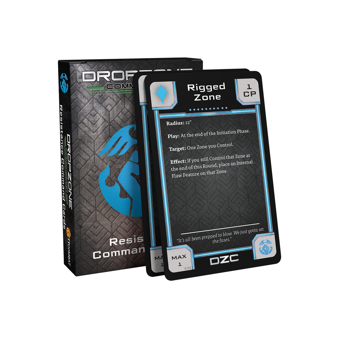 Dropzone Commander Resistance Command Cards - Pre-Order
