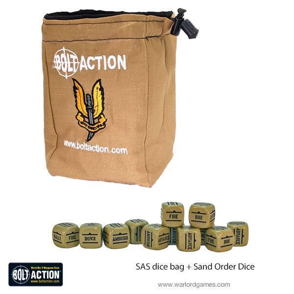 Bolt Action - SAS dice bag & dice