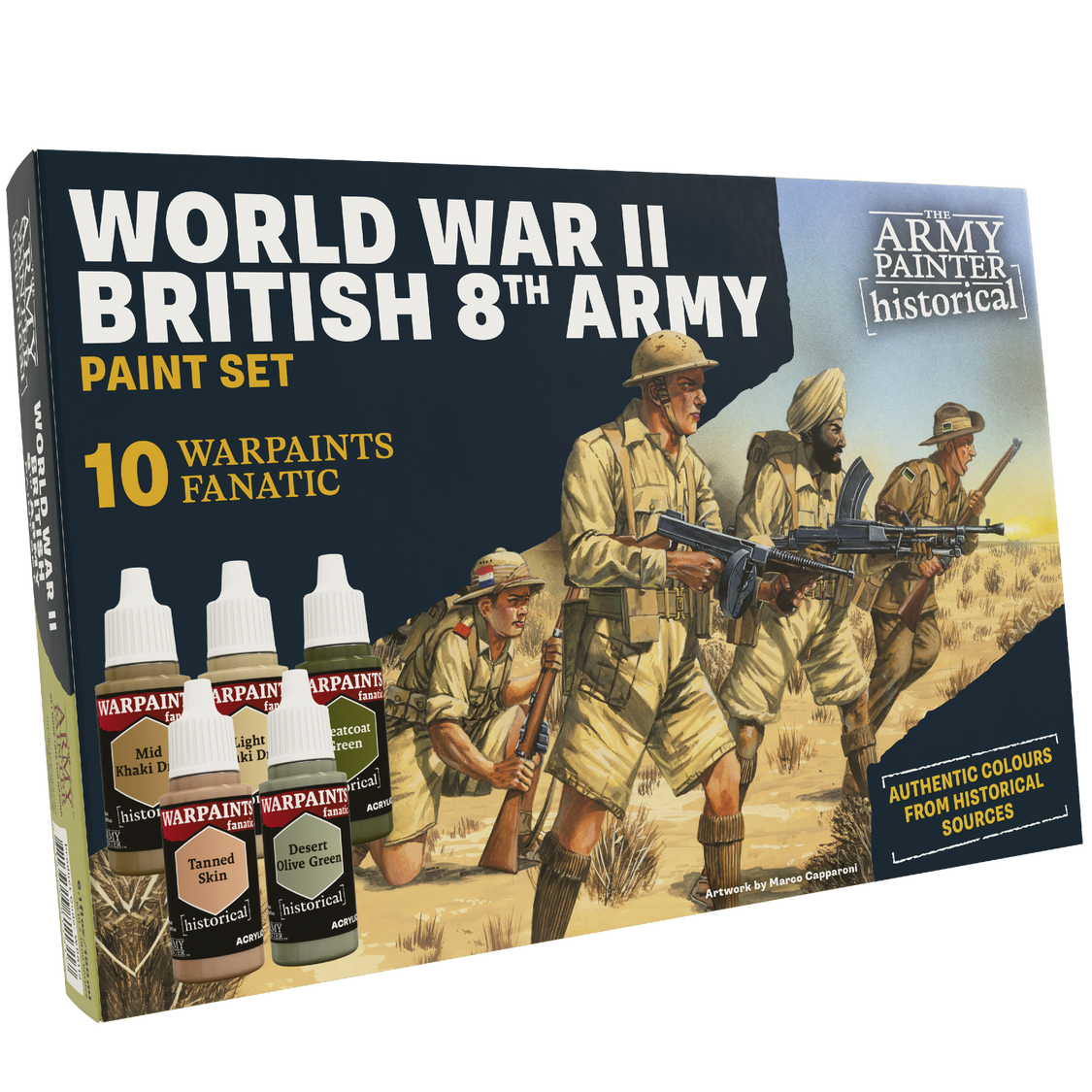The Army Painter - Historical: World War II British 8th Army Paint Set - Pre-Order