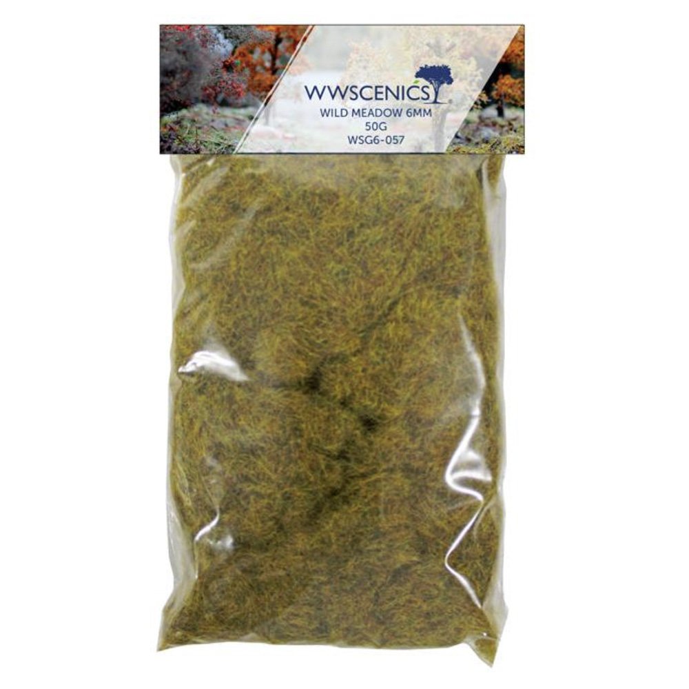 PECO WWS 6MM WILD MEADOW STATIC GRASS REFILL 50G