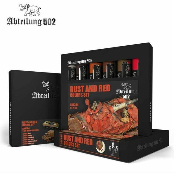 Abteilung 502 Oil Sets - Rust and Red Colors Set - Gap Games