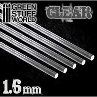 Acrylic Rods - Round 1.6 mm Clear - Gap Games