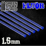 Acrylic Rods - Round 1.6 mm Fluor Blue - Gap Games