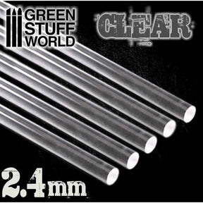 Acrylic Rods - Round 2.4 mm Clear - Gap Games