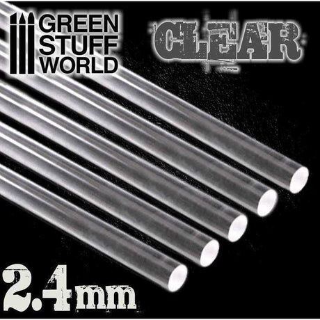 Acrylic Rods - Round 2.4 mm Clear - Gap Games
