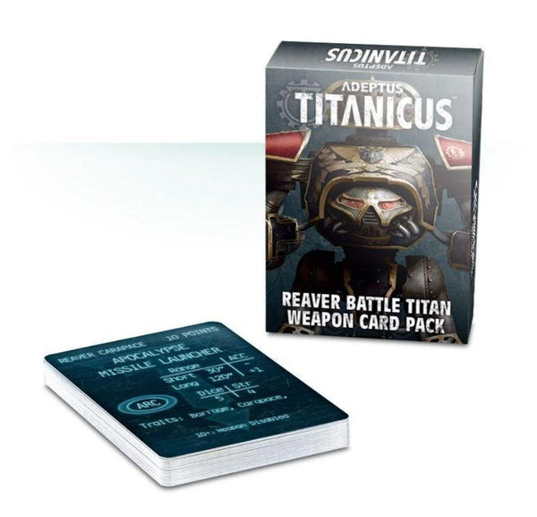 Adeptus Titanicus: Reaver Battle Titan Weapon Card Pack - Gap Games