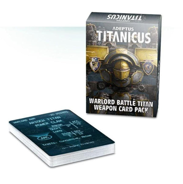 Adeptus Titanicus: Warlord Battle Titan Weapon Card Pack - Gap Games