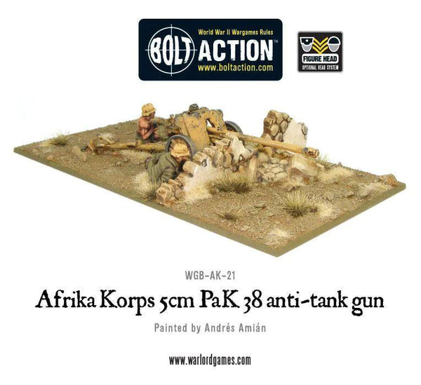 Afrika Korps 5cm PaK 38 anti-tank gun - Gap Games