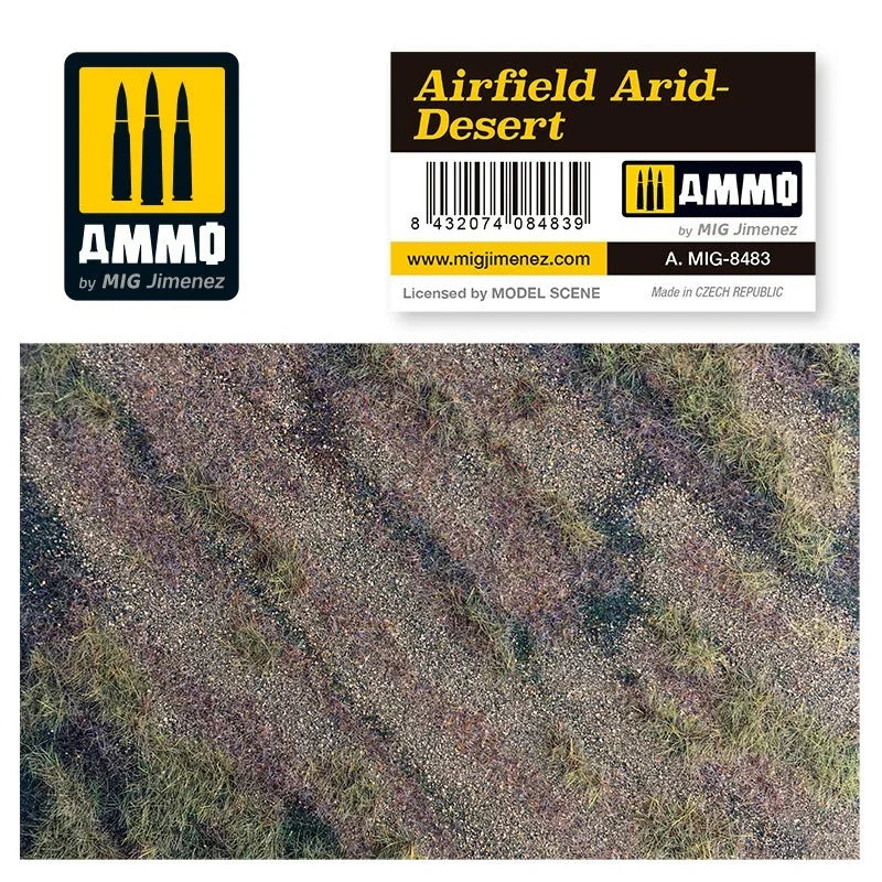 Ammo by MIG Dioramas - Scenic Mats - Airfield Arid-Desert
