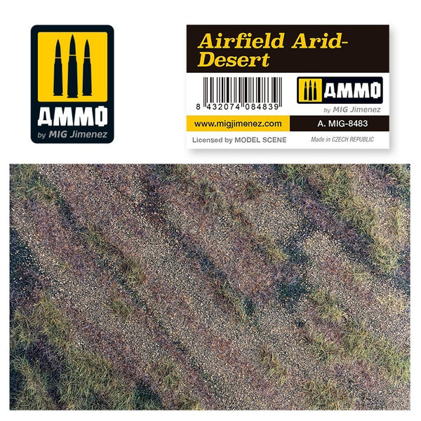 Ammo by MIG Dioramas - Scenic Mats - Airfield Arid-Desert