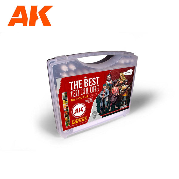 AK Interactive 3Gen Acrylics - Briefcase 120 Best Colours for Figures - Gap Games