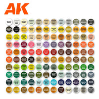 AK Interactive 3Gen Acrylics - Briefcase 120 Best Colours for Wargames, Fantasy and SciFi - Gap Games