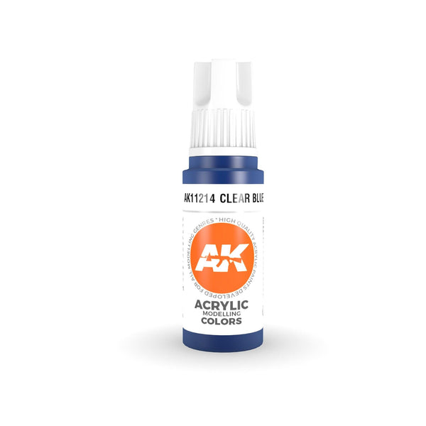 AK Interactive 3Gen Acrylics - Clear Blue 17ml - Gap Games