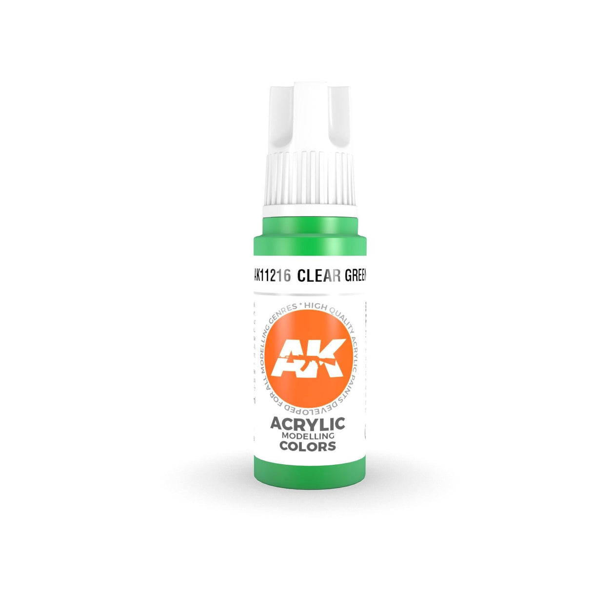 AK Interactive 3Gen Acrylics - Clear Green 17ml - Gap Games