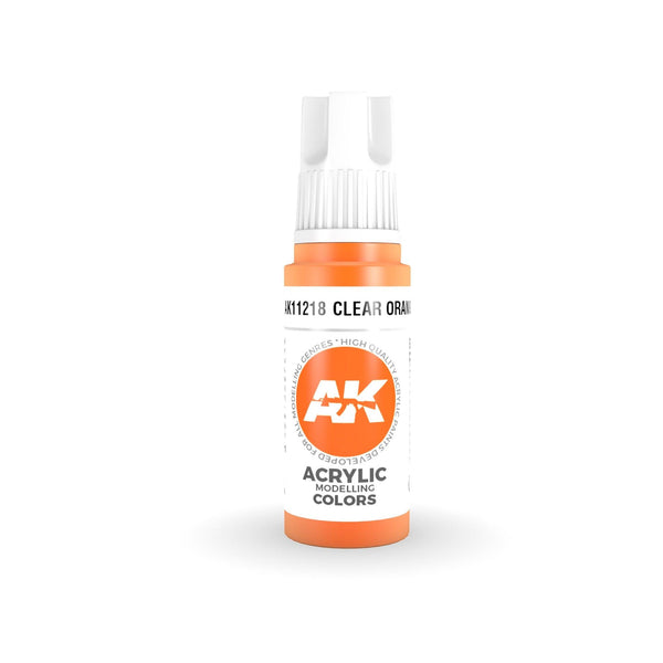AK Interactive 3Gen Acrylics - Clear Orange 17ml - Gap Games
