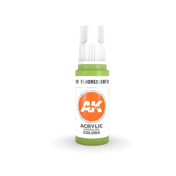 AK Interactive 3Gen Acrylics - Fluorescent Green 17ml - Gap Games