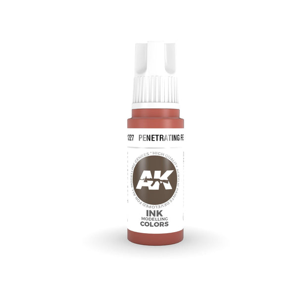 AK Interactive 3Gen Acrylics - Penetrating Red INK 17ml - Gap Games