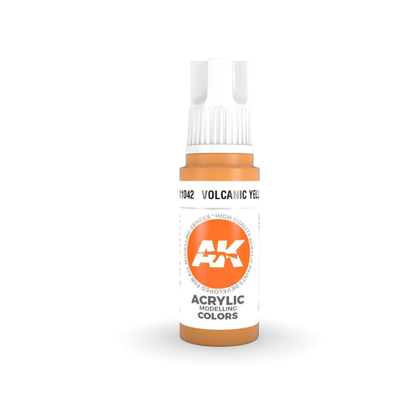 AK Interactive 3Gen Acrylics - Volcanic Yellow 17ml - Gap Games