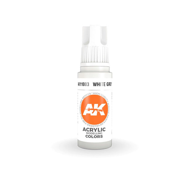 AK Interactive 3Gen Acrylics - White Grey 17ml - Gap Games