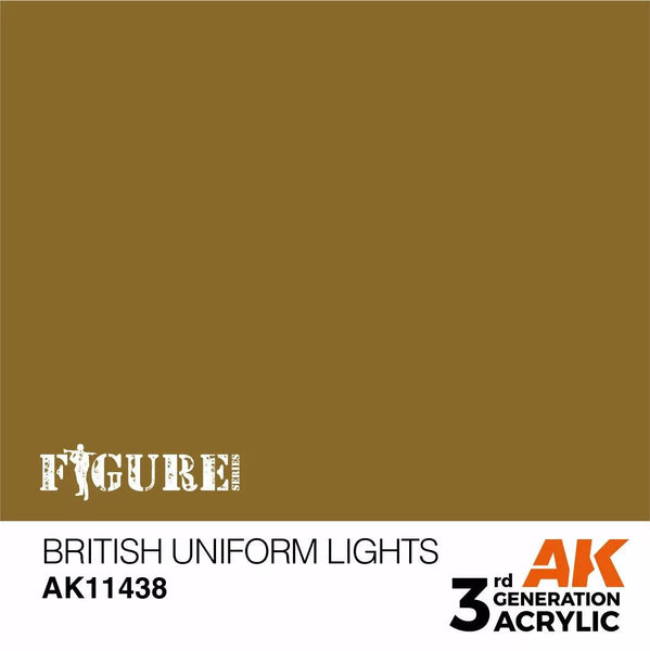 AK Interactive 3Gen Figures Acrylics - British Uniform Lights 17ml - Gap Games