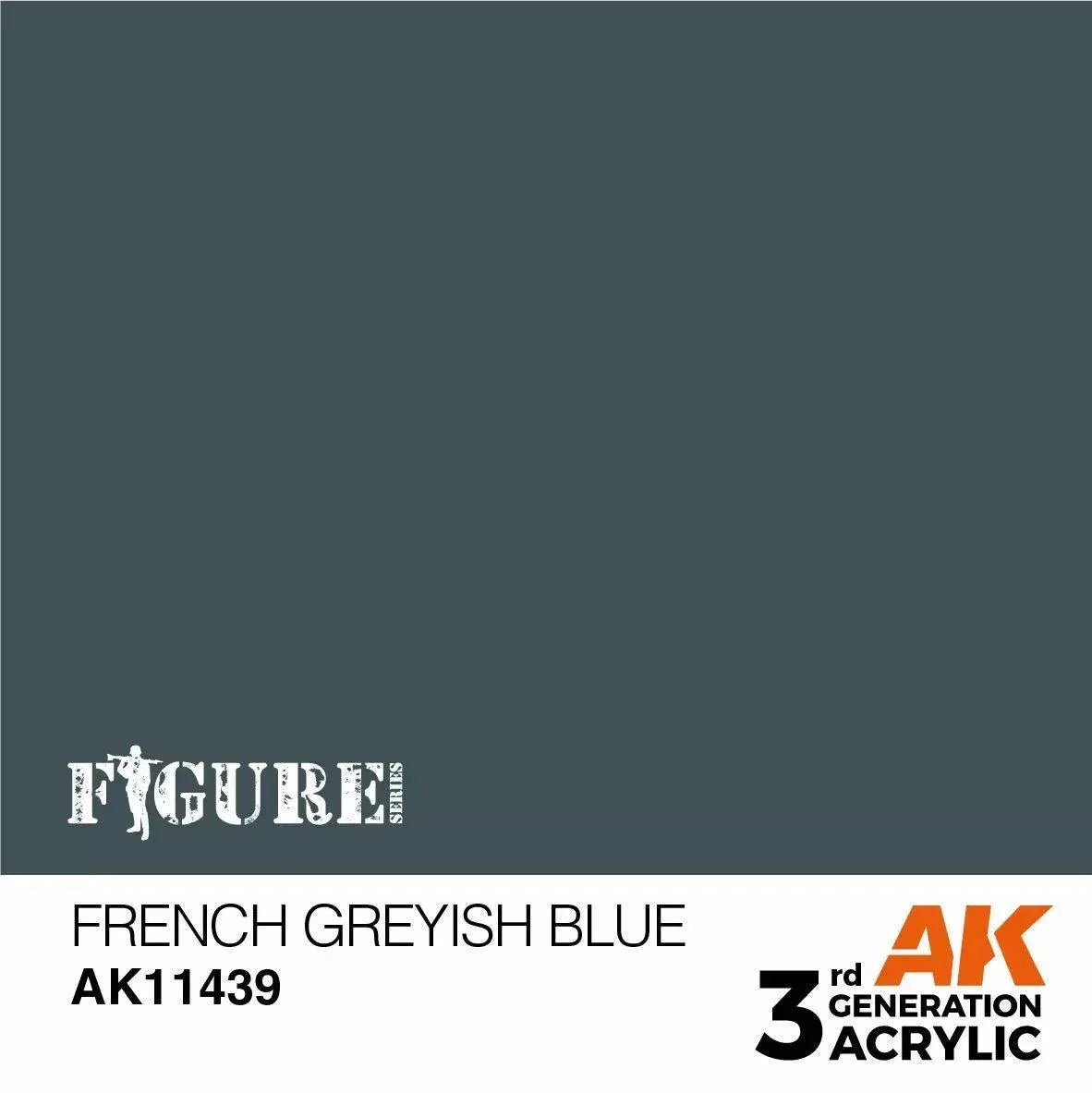 AK Interactive 3Gen Figures Acrylics - French Greyish Blue 17ml - Gap Games