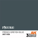 AK Interactive 3Gen Figures Acrylics - French Greyish Blue 17ml - Gap Games