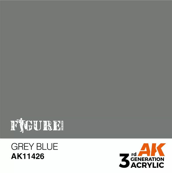 AK Interactive 3Gen Figures Acrylics - Grey Blue 17ml - Gap Games