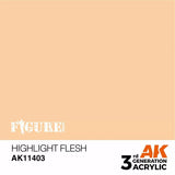 AK Interactive 3Gen Figures Acrylics - Highlight Flesh 17ml - Gap Games