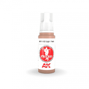 AK Interactive 3Gen Figures Acrylics - Light Flesh 17ml - Gap Games
