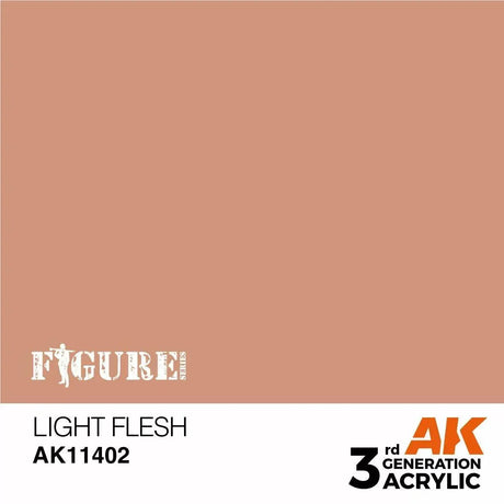 AK Interactive 3Gen Figures Acrylics - Light Flesh 17ml - Gap Games