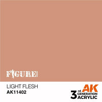 AK Interactive 3Gen Figures Acrylics - Light Flesh 17ml - Gap Games