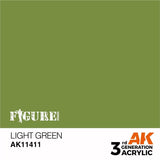 AK Interactive 3Gen Figures Acrylics - Light Green 17ml - Gap Games
