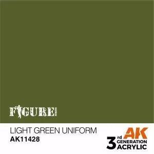 AK Interactive 3Gen Figures Acrylics - Light Green Uniform 17ml - Gap Games