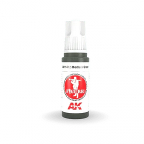 AK Interactive 3Gen Figures Acrylics - Medium Green 17ml - Gap Games