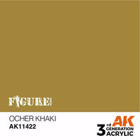 AK Interactive 3Gen Figures Acrylics - Ocher Khaki 17ml - Gap Games