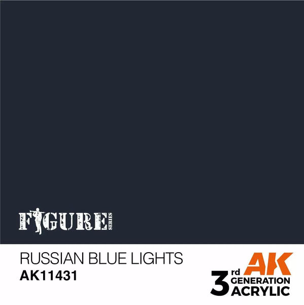 AK Interactive 3Gen Figures Acrylics - Russian Blue Lights 17ml - Gap Games