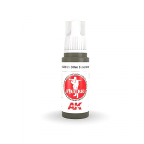 AK Interactive 3Gen Figures Acrylics - US Olive Base Uniform 17ml - Gap Games