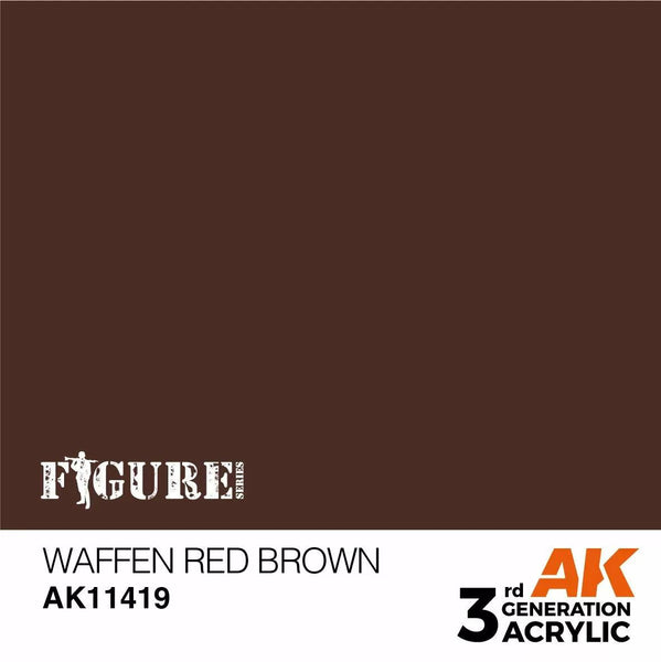 AK Interactive 3Gen Figures Acrylics - Waffen Red Brown 17ml - Gap Games