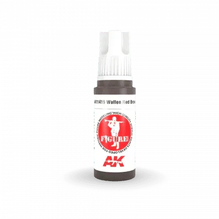 AK Interactive 3Gen Figures Acrylics - Waffen Red Brown 17ml - Gap Games